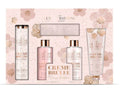 The Luxury Bathing - Xmas Set Body Wash + Body Lotion + Hand & Nail Cream + Flannel + Bath Crysrals