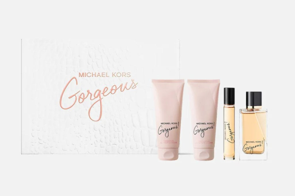 Michael Kors - Gorgeous! EDP 100ml  + Body Lotion 100ml + Shower Gel 100ml + Travel Spray 10ml